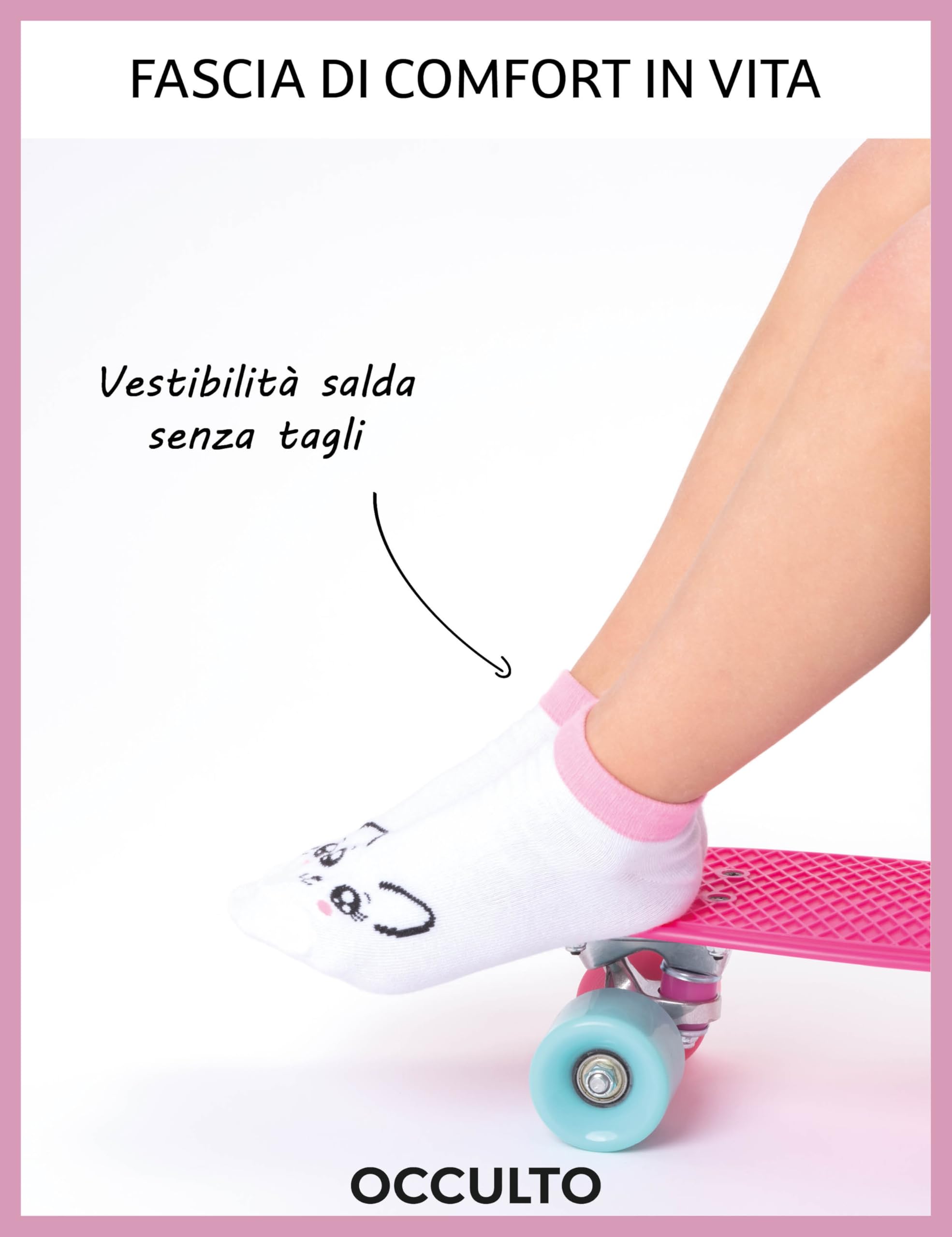 Occulto Calzini Corti Motivo Bambino e Bambina Pacco da 10 (modello: Motivo)