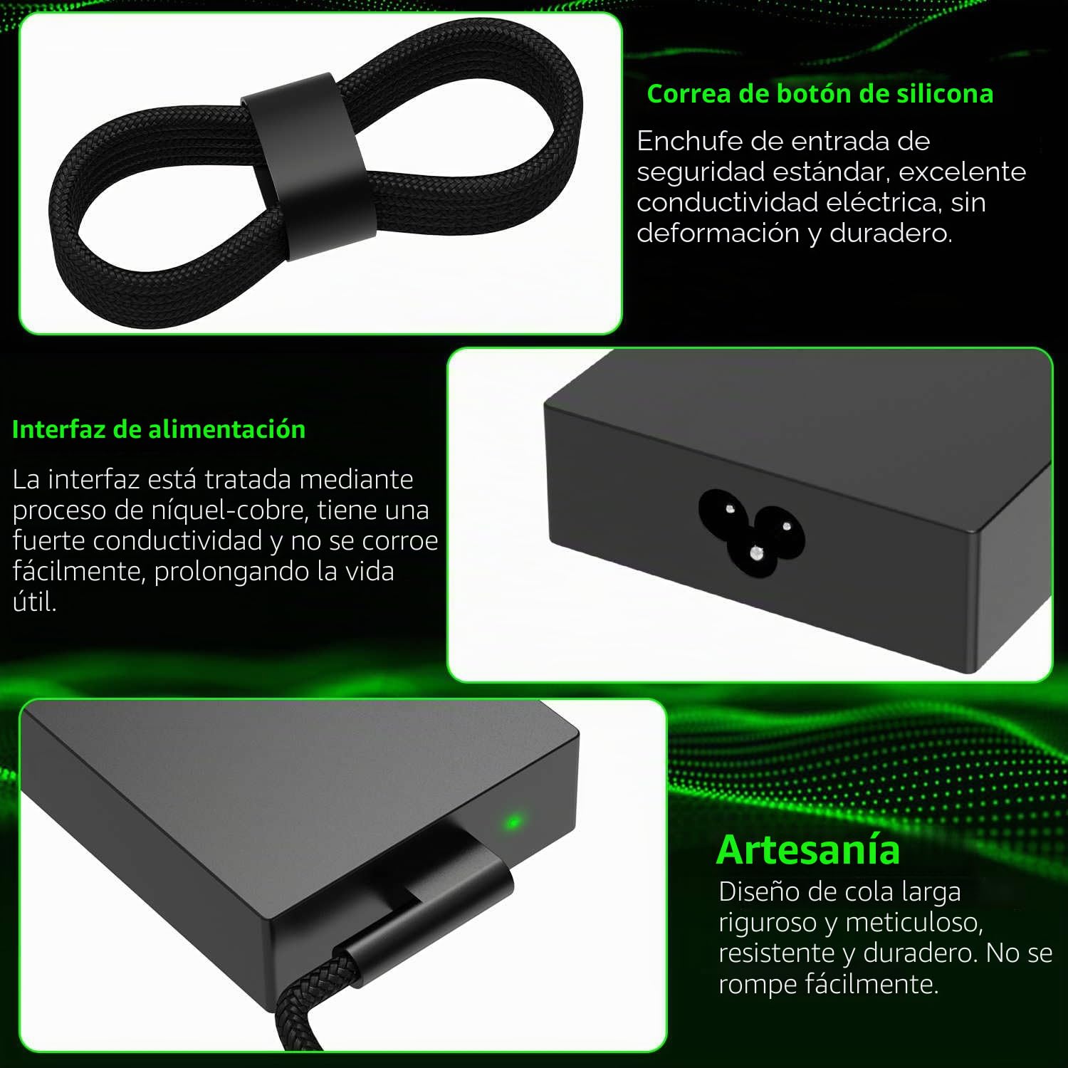 Cargador para portátil CHLOLMY TECH Razer Blade 14 15 17 RTX2070 RTX2080 RTX3060 RTX3070Ti RTX3080 230W 19.5V 11.8A 6 cables adaptadores de alimentación