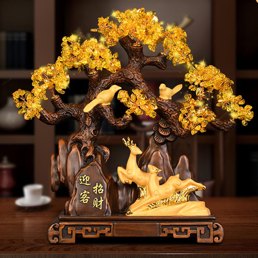 Feng Shui drzewko pieniędzy duża sosna stół w stylu Bonsai dekoracja Feng Shui drzewko pieniędzy dla bogactwa i powodzenia dla biura ozdoby do domu,Elephant,S