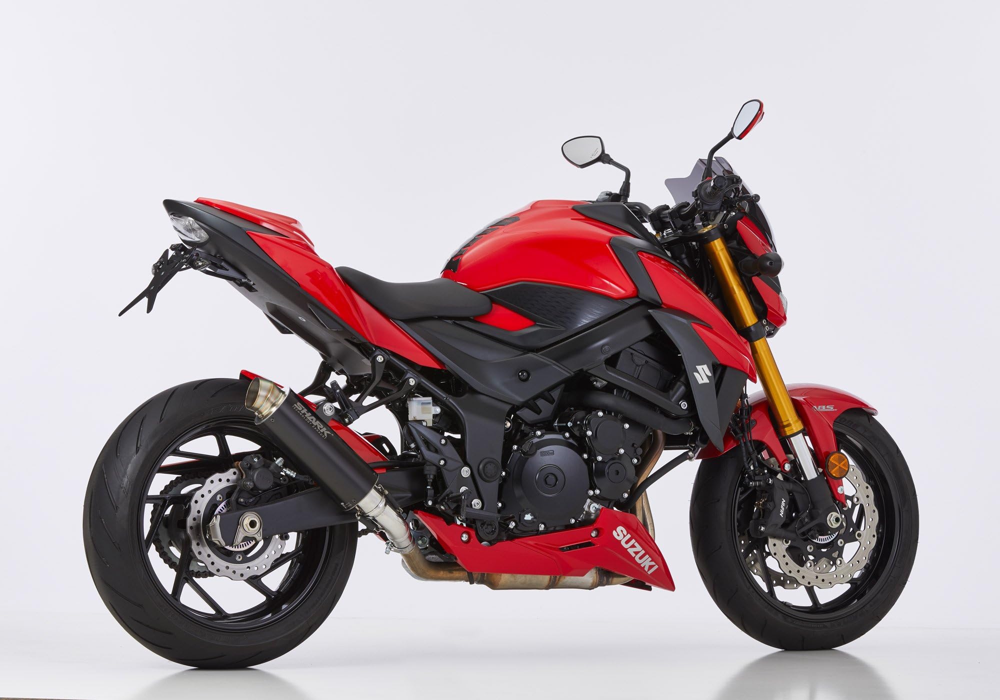 SHARK Sportauspuff kompatibel mit SUZUKI | GSR 750 | Typ C5 | 749 ccm | Baujahr 2011-2016 | SHARK SRC 4 Slip on