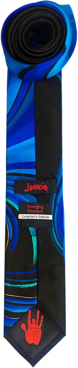 Jerry Garcia Collector's Edition Men's Emerging Elephant Swirl Vortex Artwork Neck Tie