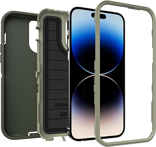 Miniatura 9 de OtterBox Defender Series - Funda de edición sin pantalla para iPhone 14 Pro Max (solamente), solo funda, protección de defensa microbiana, embalaje