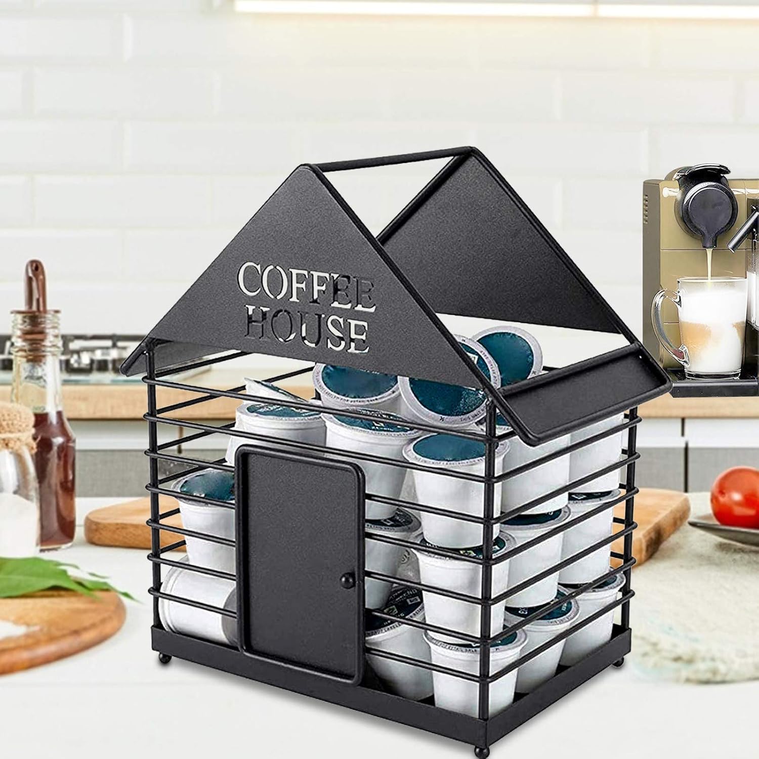 8.35x5.9x10.6 Inches BuildingShaped Coffee Pod Holder and