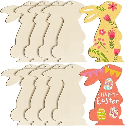 Miniatura 196 de Trébol de madera de gran tamaño de 7 pulgadas, adornos para el día de San Patricio para pintar, tréboles de madera en blanco en blanco, sin