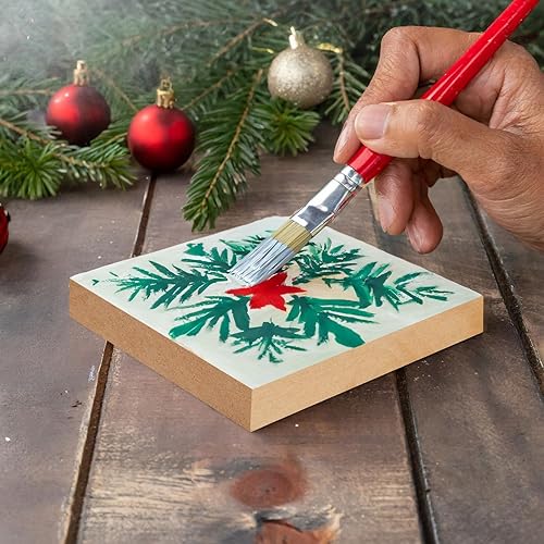 Miniatura 3 de Bright Creations Bloques de madera para manualidades, cuadrados de madera para manualidades, bloques de madera en blanco para pintar y tallar, 4 x 4