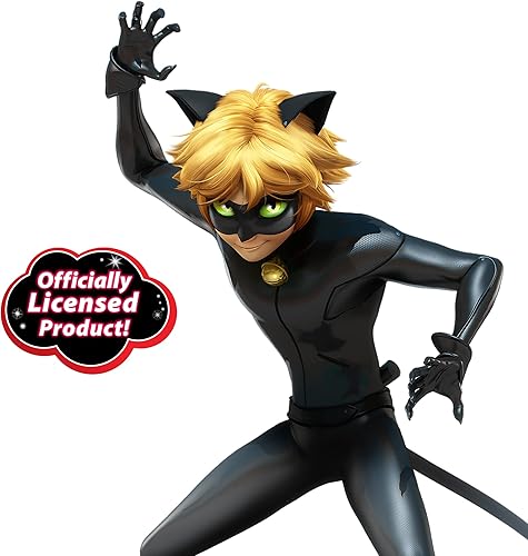 Vista 8 de Miraculous Tales Of Ladybug and Cat Noir - Juego de rol para niños, disfraz de disfraz de mariquita y accesorios para niñas y niños, Negro