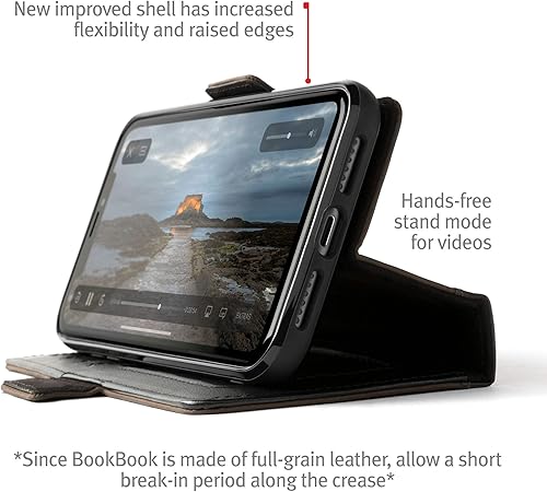 Miniatura 3 de Twelve South BookBook para iPhone 15 Plus  Funda tipo cartera de piel auténtica compatible con MagSafe con soporte de exhibición + funda de cuero