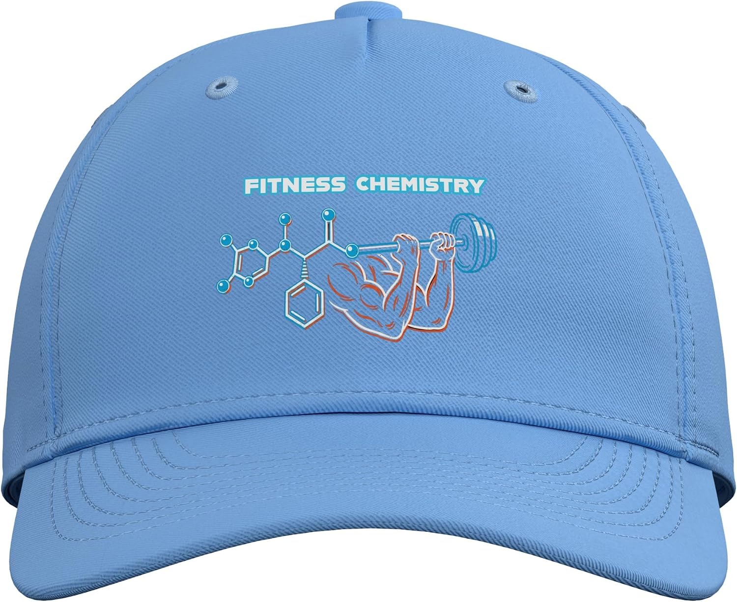 Abstract Molecule Graphic Modern Line Art Design Adjustable Baseball Hat image 2