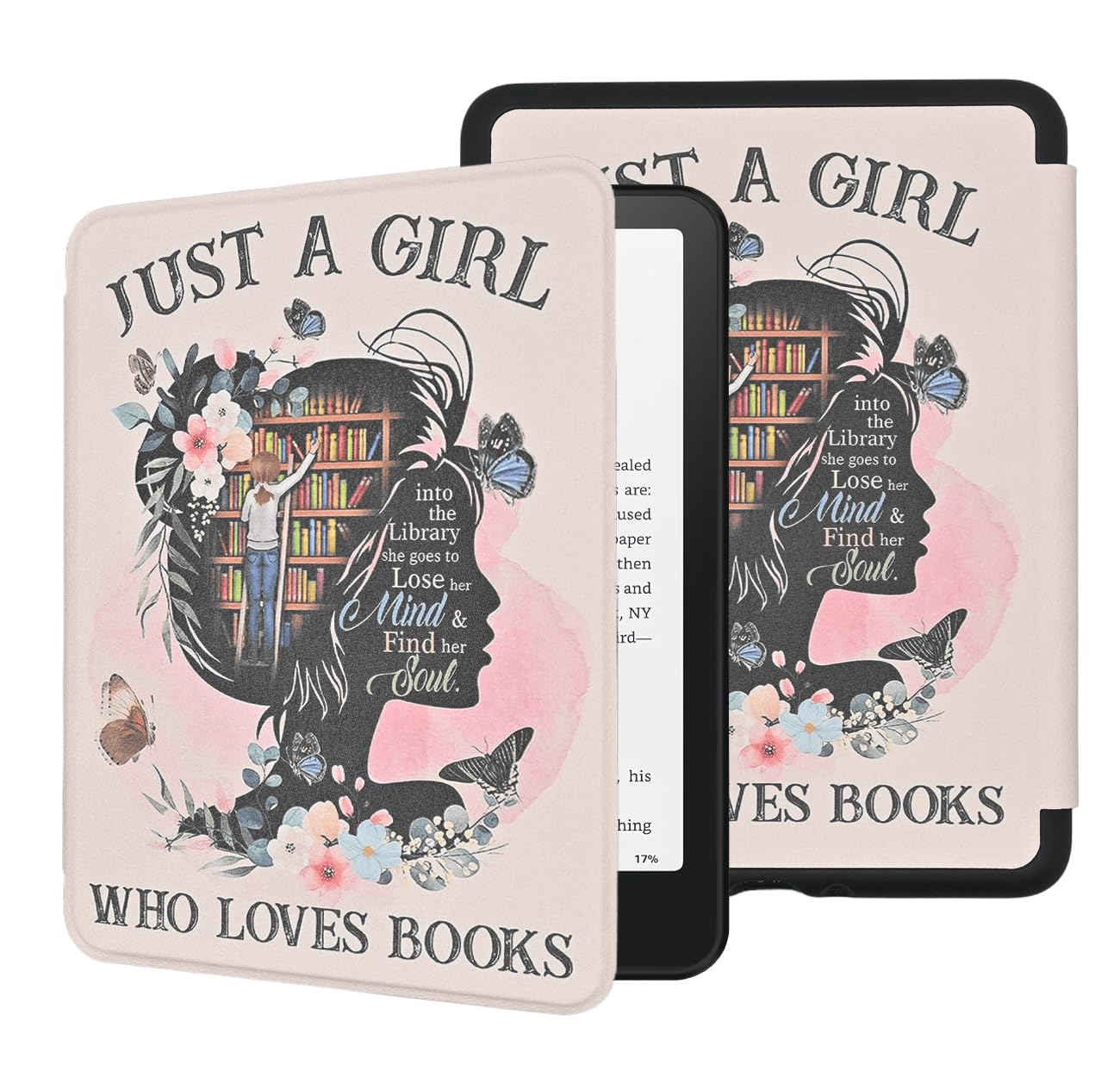 Custodia sottile per Kindle Paperwhite da 6,8" (11a generazione - 2021) e Kindle Paperwhite Signature Edition, custodia a libro leggera in pelle PU con funzione accensione/spegnimento
