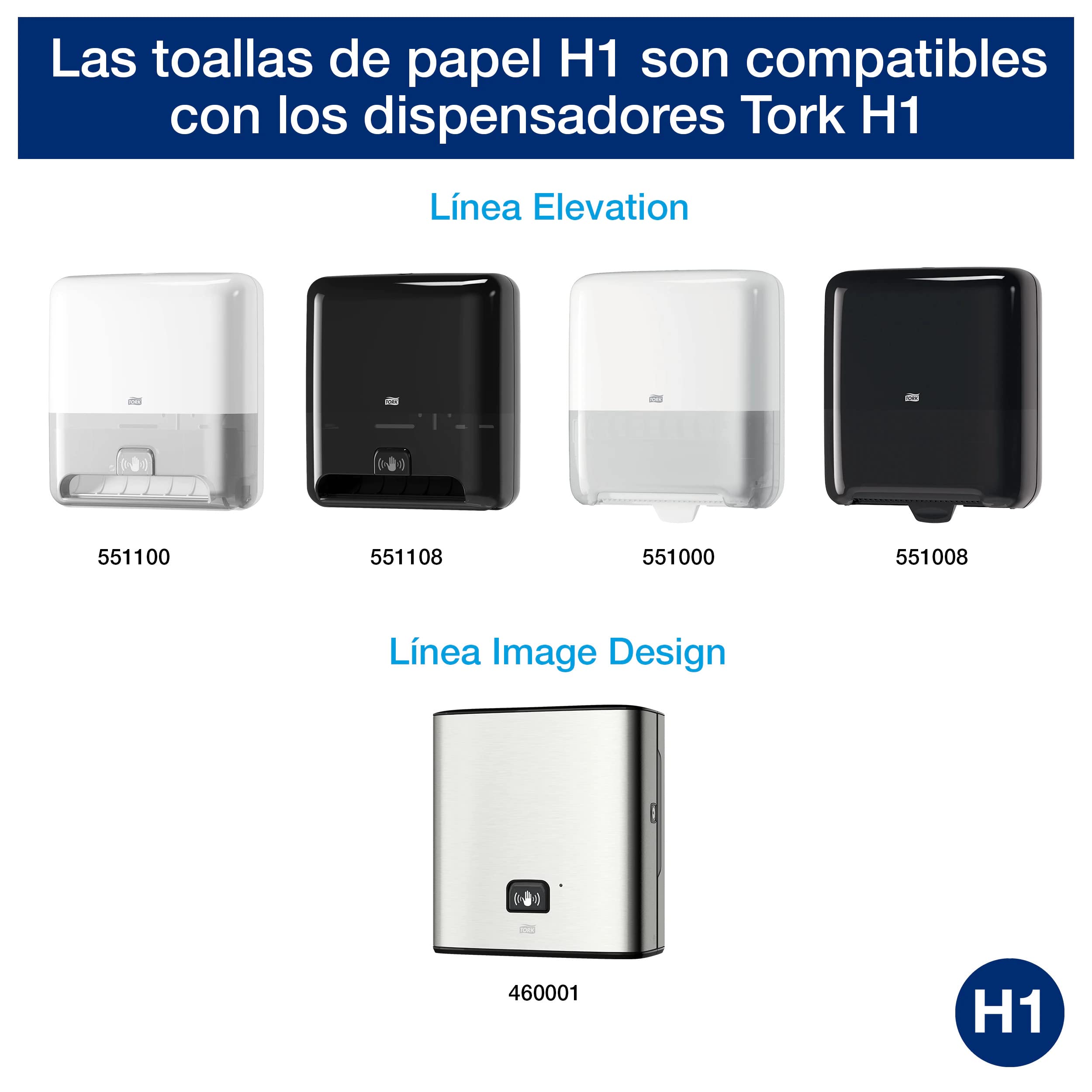 Tork Matic Soft Toallas de Papel en Rollo Premium, 6 Rollos