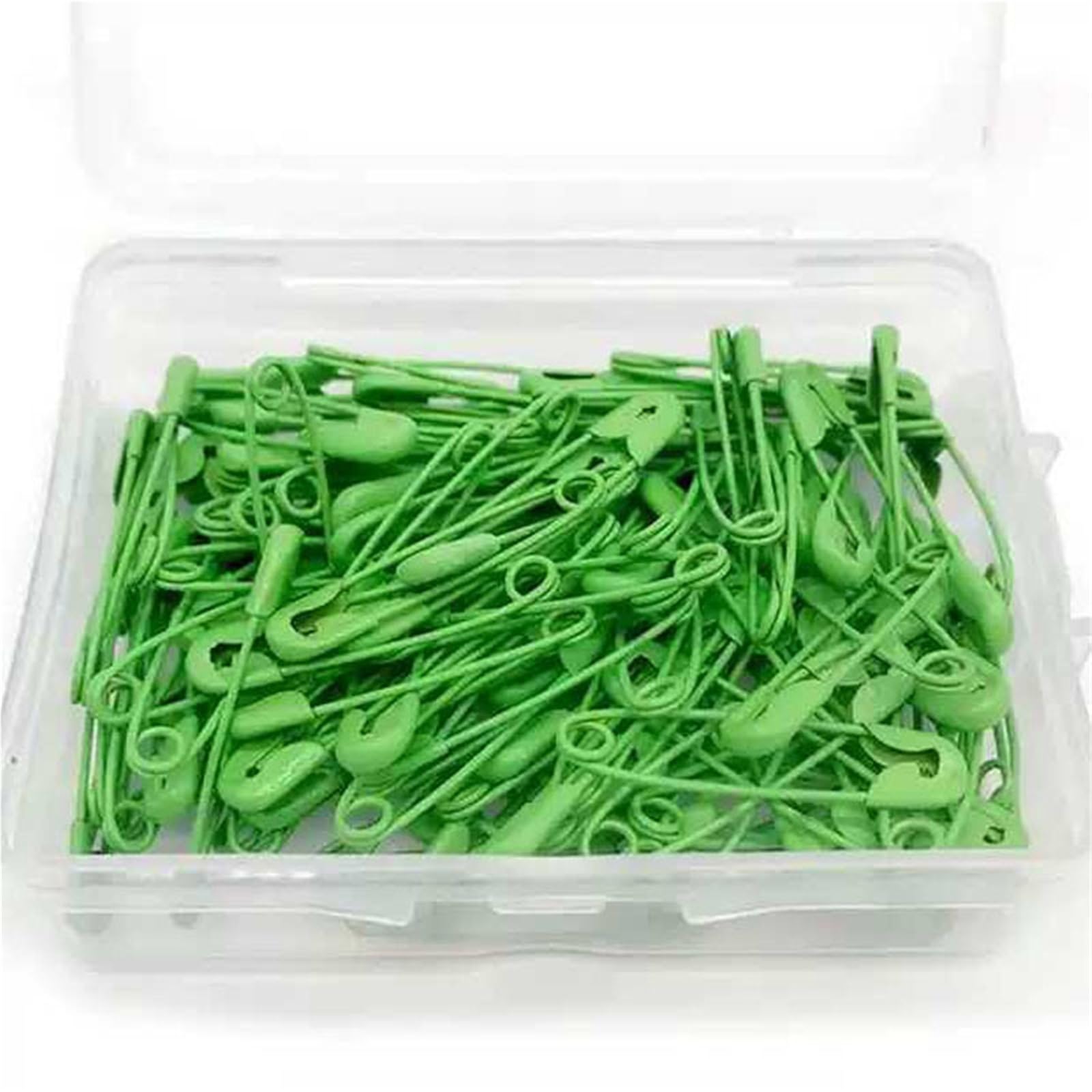 Pins 100pcs Mix Color Colorful Pins Sewing Tools Clothing Accessory 28/38mm Cardigan Sweater Brooch Pin(Green-100pcs,Length 3.8cm)