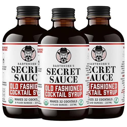 Miniatura 9 de Bartender's Secret Sauce Old Fashioned Syrup 2 8 onzas + 4 cubos 2 pulgadas molde de silicona para hielo