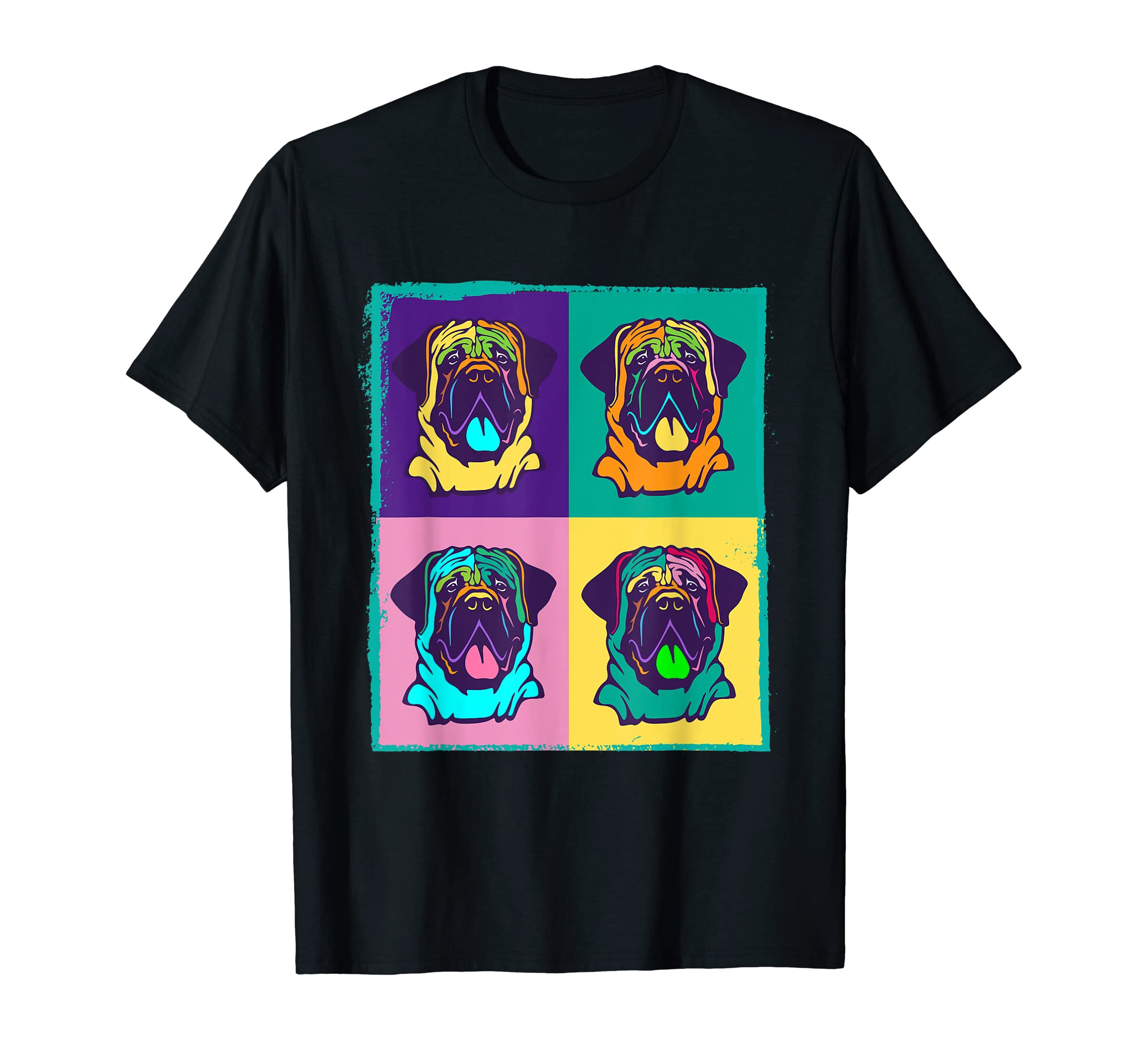 Dog Lover I Pop Art Mastiff T-Shirt
