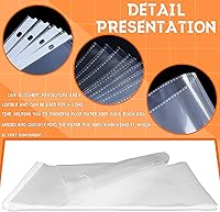 Vista 3 de Vmiapxo Paquete de 50 protectores de hojas transparentes de 11 x 17 pulgadas para carpeta de 3 anillas, protectores de plástico resistentes