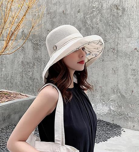 Miniatura 2 de Sombreros de sol de malla para mujer, protección UV, ala ancha, gorra de pesca de playa