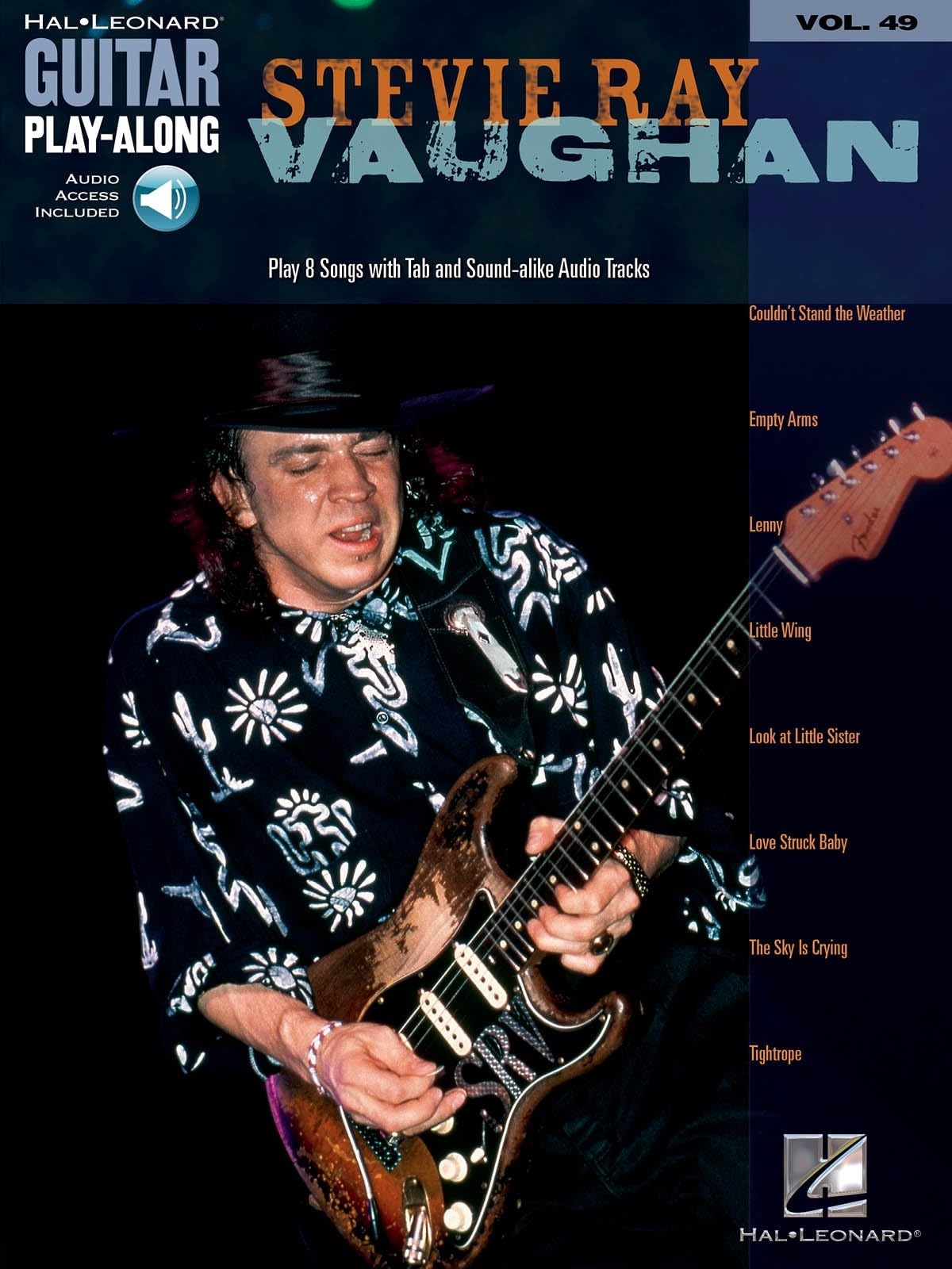 GUITAR PLAY-ALONG VOLUME 49 STEVIE RAY VAUGHAN TAB GTR BOOK/CD (Hal Leonard Guitar Play-Along)