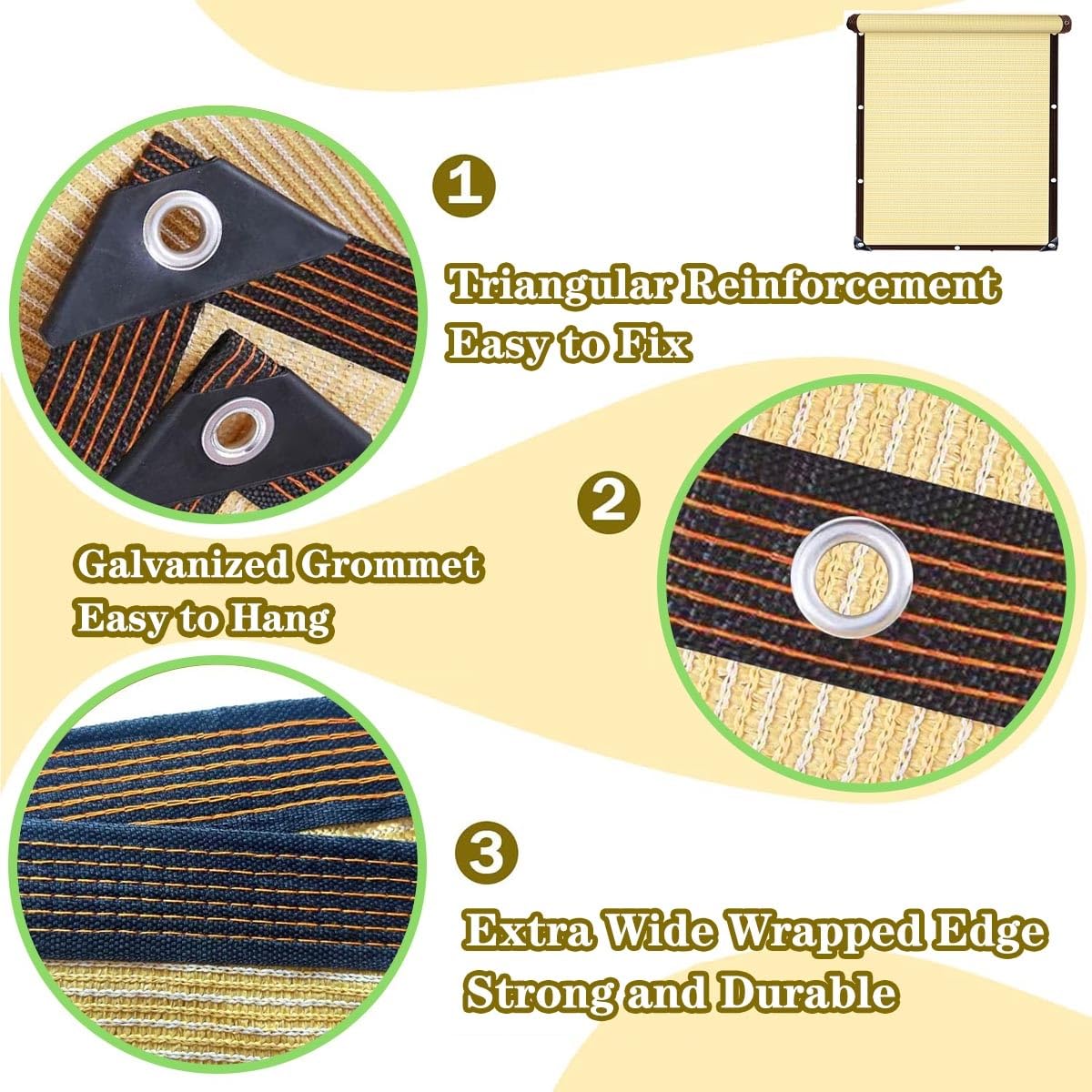 Gewächshausnetz für den Außenbereich, 90 % Rasur, für Pflanzen, 1 m - 10 m, Netz für Decks und Gärten, perfekt für Gemüse und Blumen, 6 x 10 m