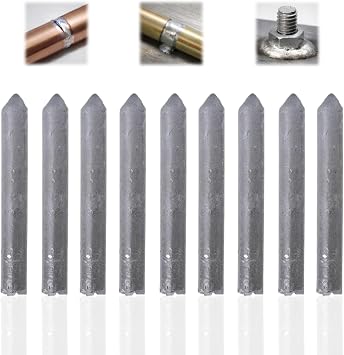 9PCS Low Temperature Universal Welding Rods,Low Melt Solder & Aluminium Welding Rods Set with Flux,Lead Welding Kit,Low Temperature Aluminum Welding Wire,Aluminium Welding Rods,Lead Welding Kit