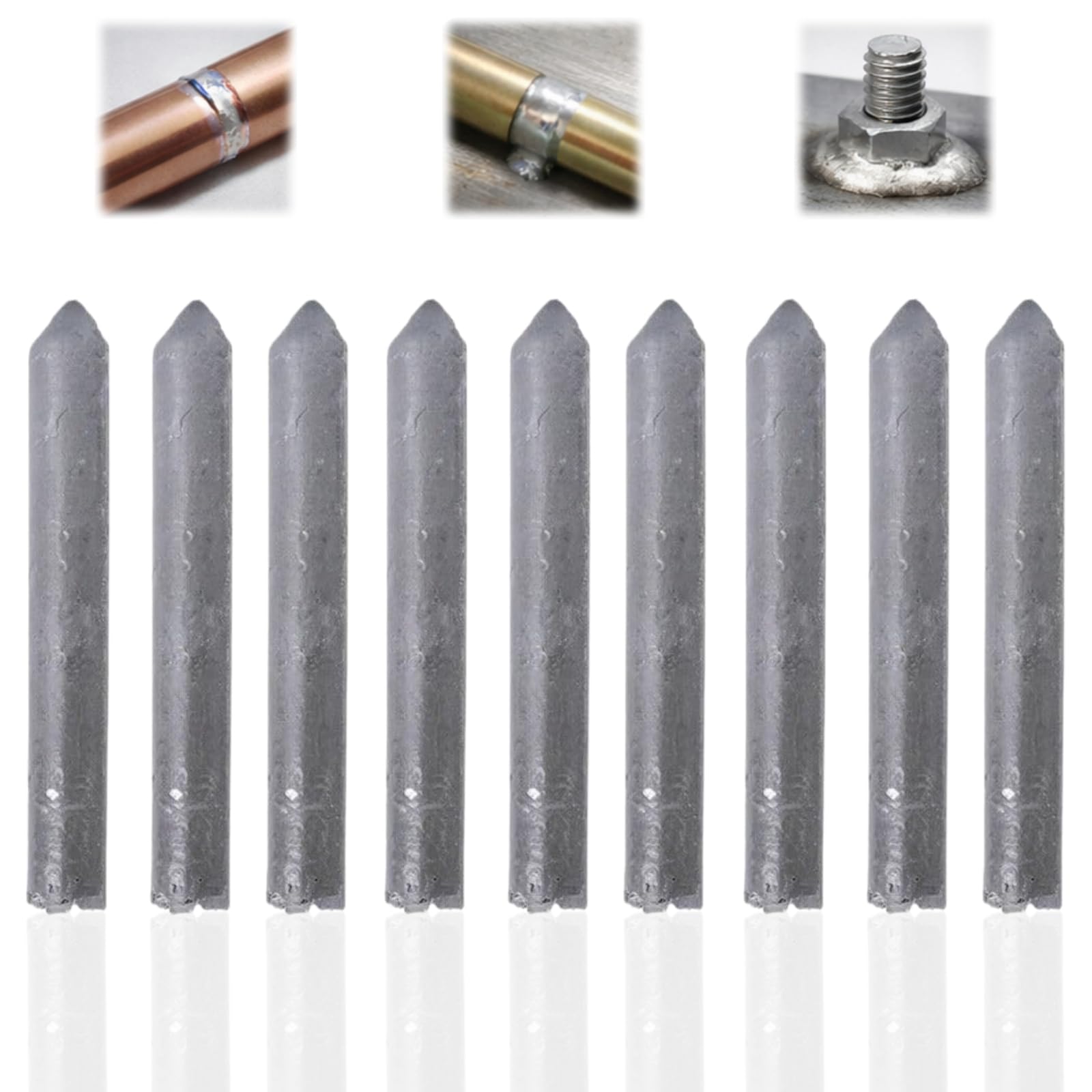 9PCS Low Temperature Universal Welding Rods,Low Melt Solder & Aluminium Welding Rods Set with Flux,Lead Welding Kit,Low Temperature Aluminum Welding Wire,Aluminium Welding Rods,Lead Welding Kit