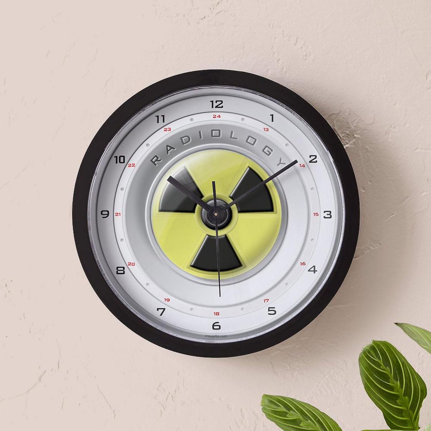 CafePress Xrayclock3d Radiology 10" Wall Clock for Livingroom, Kitchen, or Office