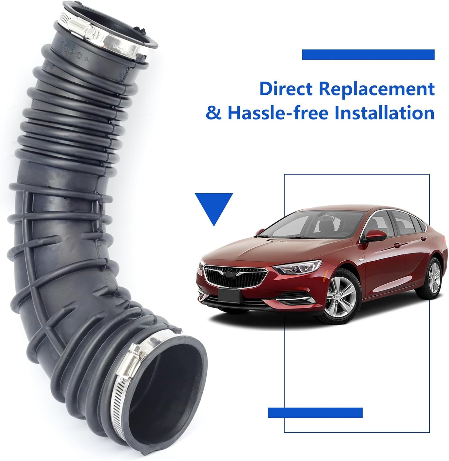 22951182 Air Intake Pipe Filter Hose Replacement for Buick Regal for LaCrosse 2009-2014 Replacement for Chevy Malibu 2010-2014