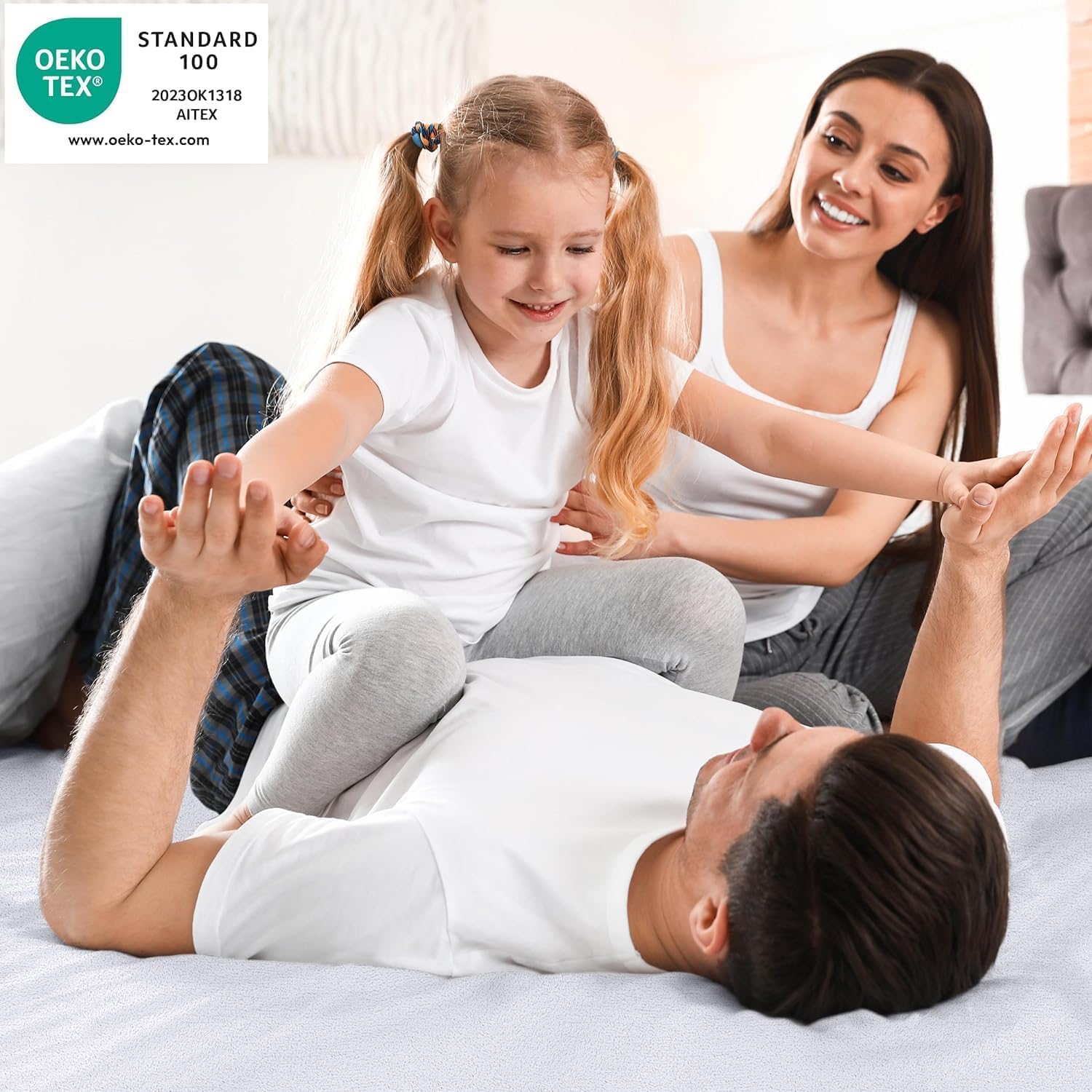 Utopia Bedding Coprimaterasso Lettino Impermeabile 70 x 140 x 15 cm, Certificato OEKO-TEX, Proteggi Materasso, Traspirante, Lavabile, Stile Montato Tutto Intorno Elastico