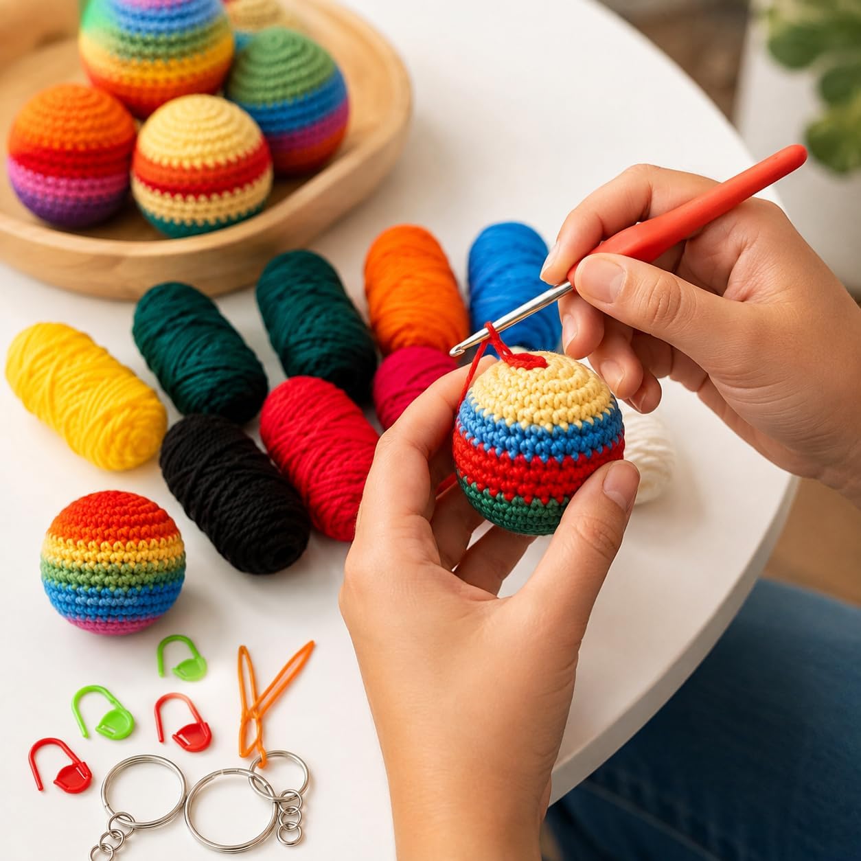 Beginner Footbag Crochet Kit