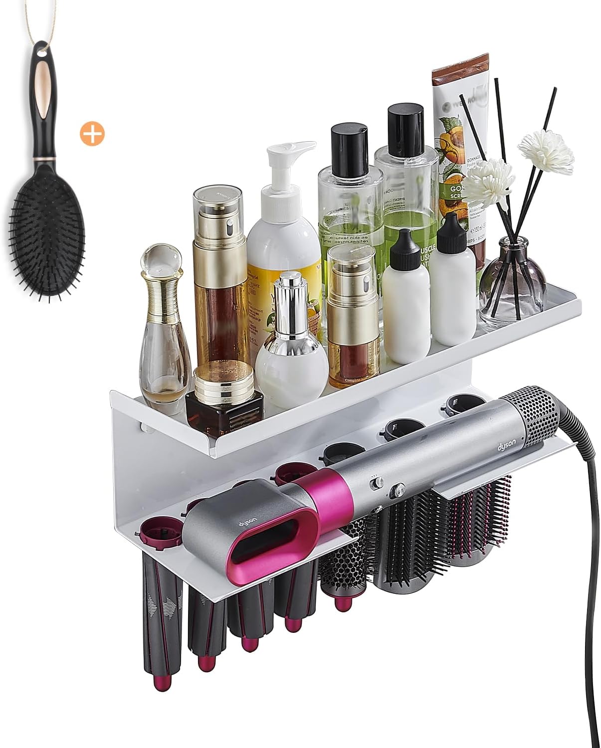 Amazon.com: Flngr Wall Mount Holder for Hair Dryer & Dyson Airwrap ...