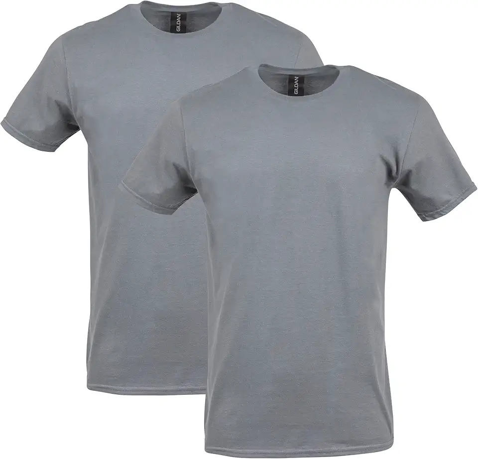 Gildan Fitted T Shirt Charcoal X Large