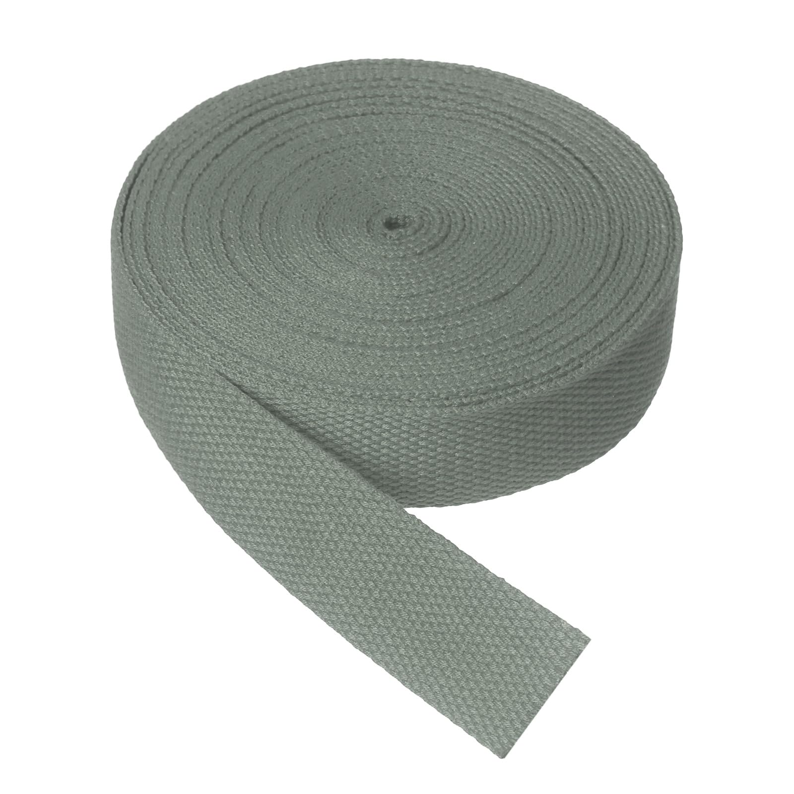 sourcing map Cotton Twill Tape, 3.2cm x 9.2M Cotton Ribbon Bias Binding Tape Trim Webbing Straps for Sewing DIY Crafts Gift Wrapping, Gray