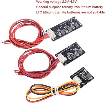 BMSバランサー、 2S 3S 4S アクティブバランサーボード 1.2A Lipo リチウムイオンリチウム電池エネルギー転送イコライザーモジュール誘導バージョン2S