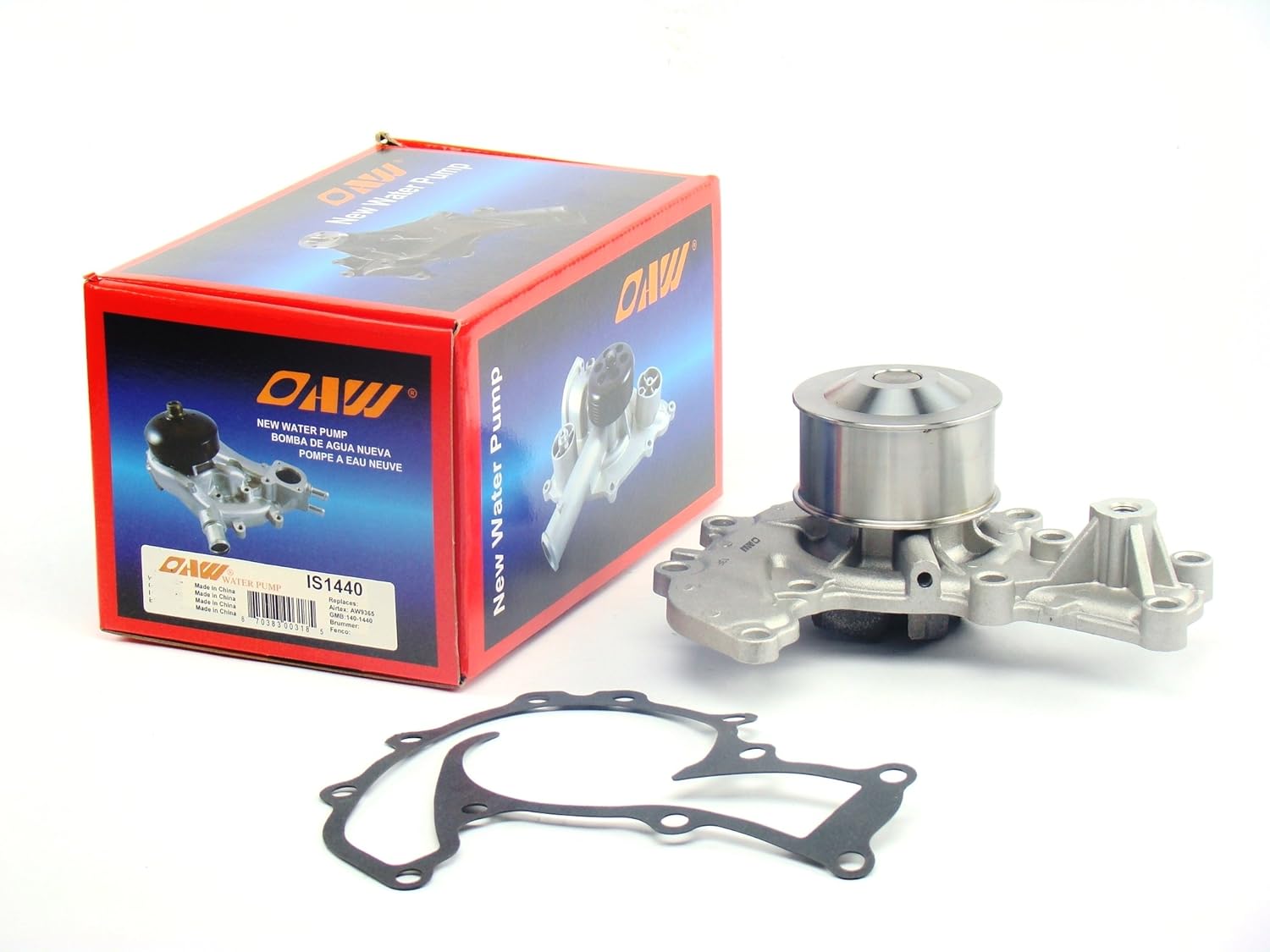 OAW IS1440 Water Pump for 3.2L-V6 on 1998 1999 2000 2001 2002 Honda Passport 98-04 Isuzu Rodeo, 01-03 Rodeo Sport, 98-00 Amigo & 3.5L-V6 on 98-99 Acura SLX 98-02 Trooper, 02-04 Axiom 01-99 Vehicross