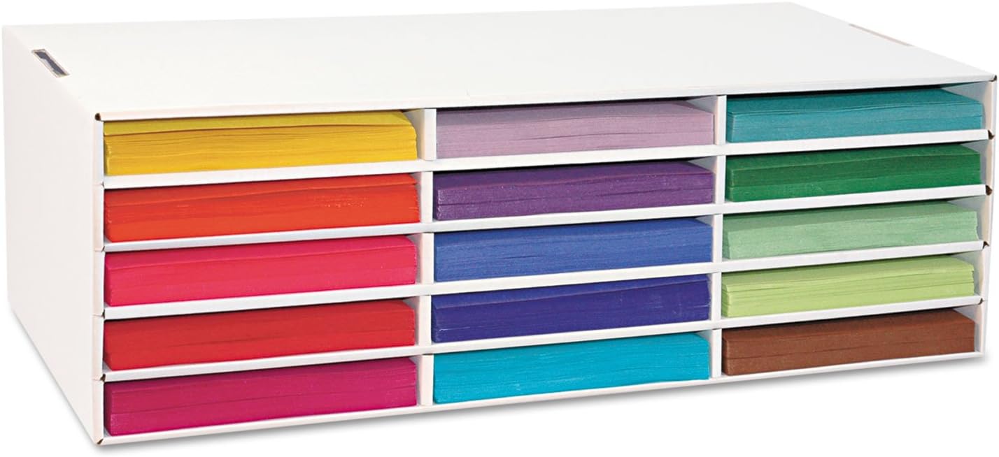 Classroom Keepers Letter-Size Construction Paper Sorter/Storage Box