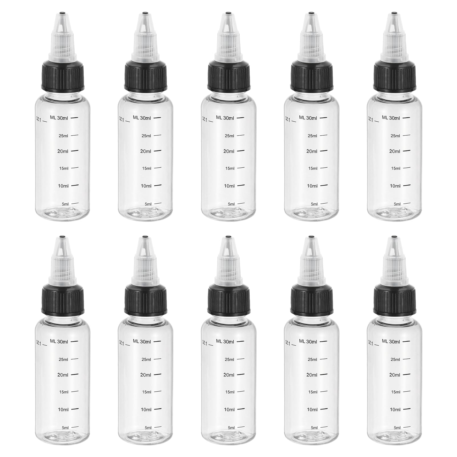 Botella dispensadora de 30 ml PATIKIL, botellas vacías para artes gráficas y manualidades