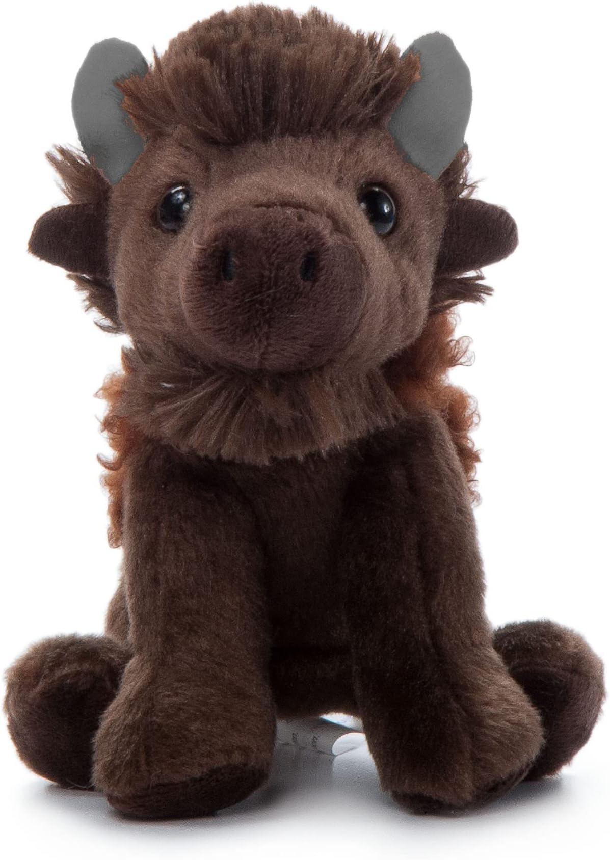 The Petting Zoo Bison Stuffed Animal Plushie, Gifts for Kids, Wild Onez Babiez Zoo Animals, Bison Plush Toy 6 inches