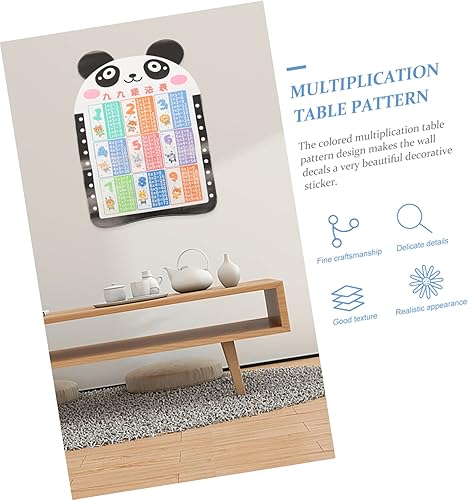 Miniatura 2 de SAFIGLE Times for Division - Pósteres adhesivos de clase para niños, gráfico educativo escolar, calcomanías de pared, calcomanías decorativas de