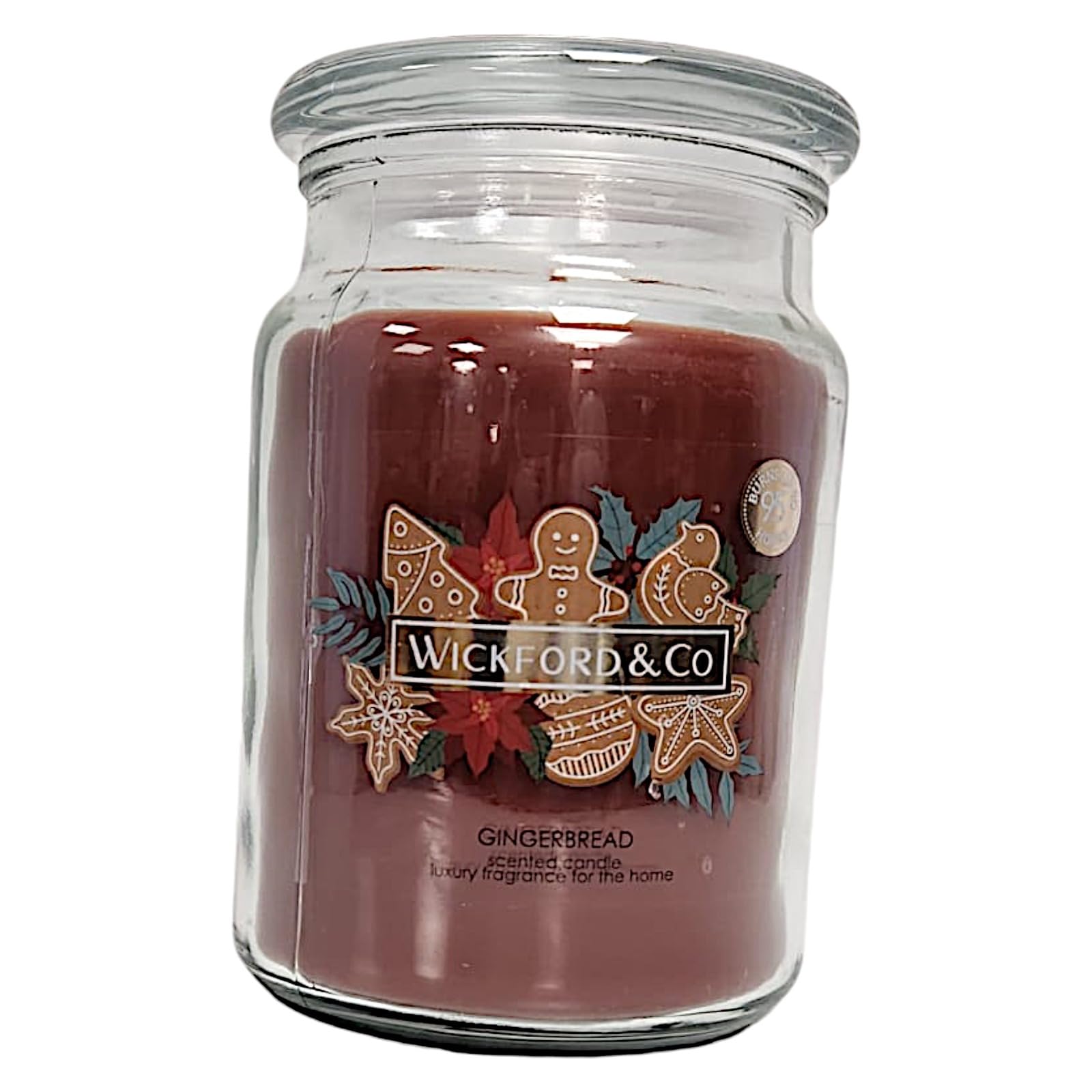 Wickford & Co Scented Candle Collection 5 Different Luxury Fragrances with 95 Hour Burn Time18 Oz Glass Jar with Lid (One Size