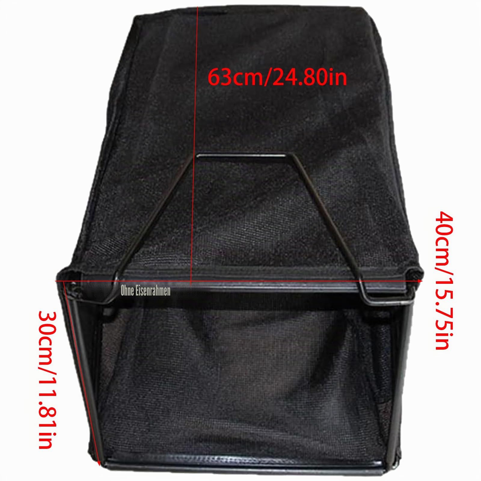 Robuster Grasfangkorb aus Stoff, 37 x 28 x 66,5 cm, Schnellentriegelung, HRJ216/196/HRU216, robuste Tasche