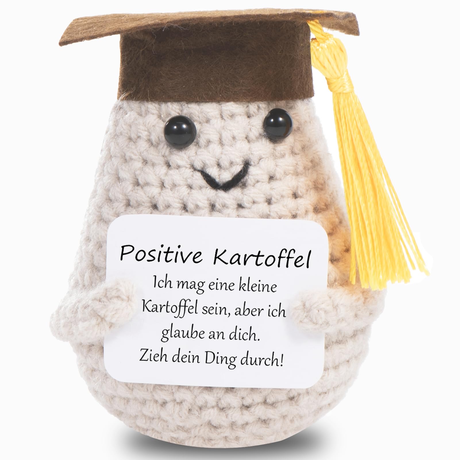 XBOCMY Mini Pocket Hug Positive Potato, Gifts for Boyfriend, Funny Gift for Girlfriend, Motivational Gifts, Small Lucky Charm Best Friend, Small Hug Pocket Hug Potato Lucky Charm