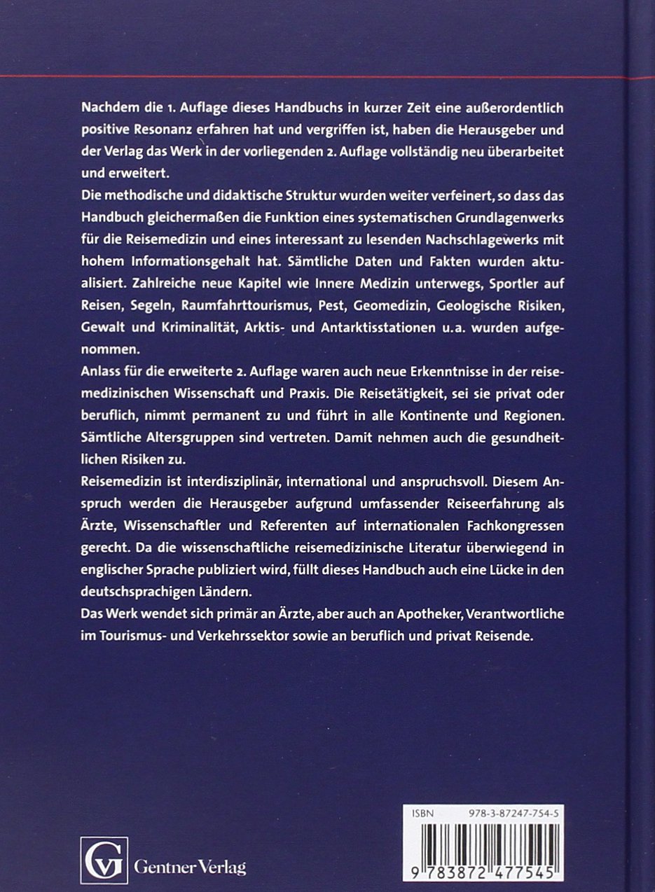 Moderne Reisemedizin: Handbuch für Ärzte, Apotheker, Reisende