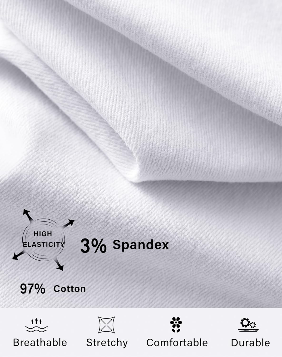 roswear Women’s Wide Leg Denim High Waisted Stretchy Loose Jean Shorts - Image 7