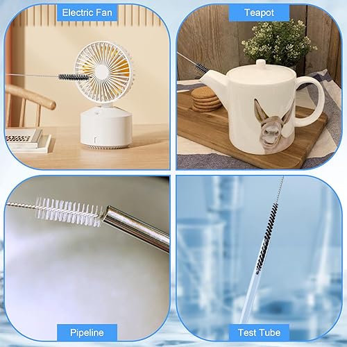 Miniatura 5 de Juego de limpiador de tubos largos, cepillo de limpieza de manguera extra largo, cepillo de limpieza de tubos, cepillo de limpieza de acero