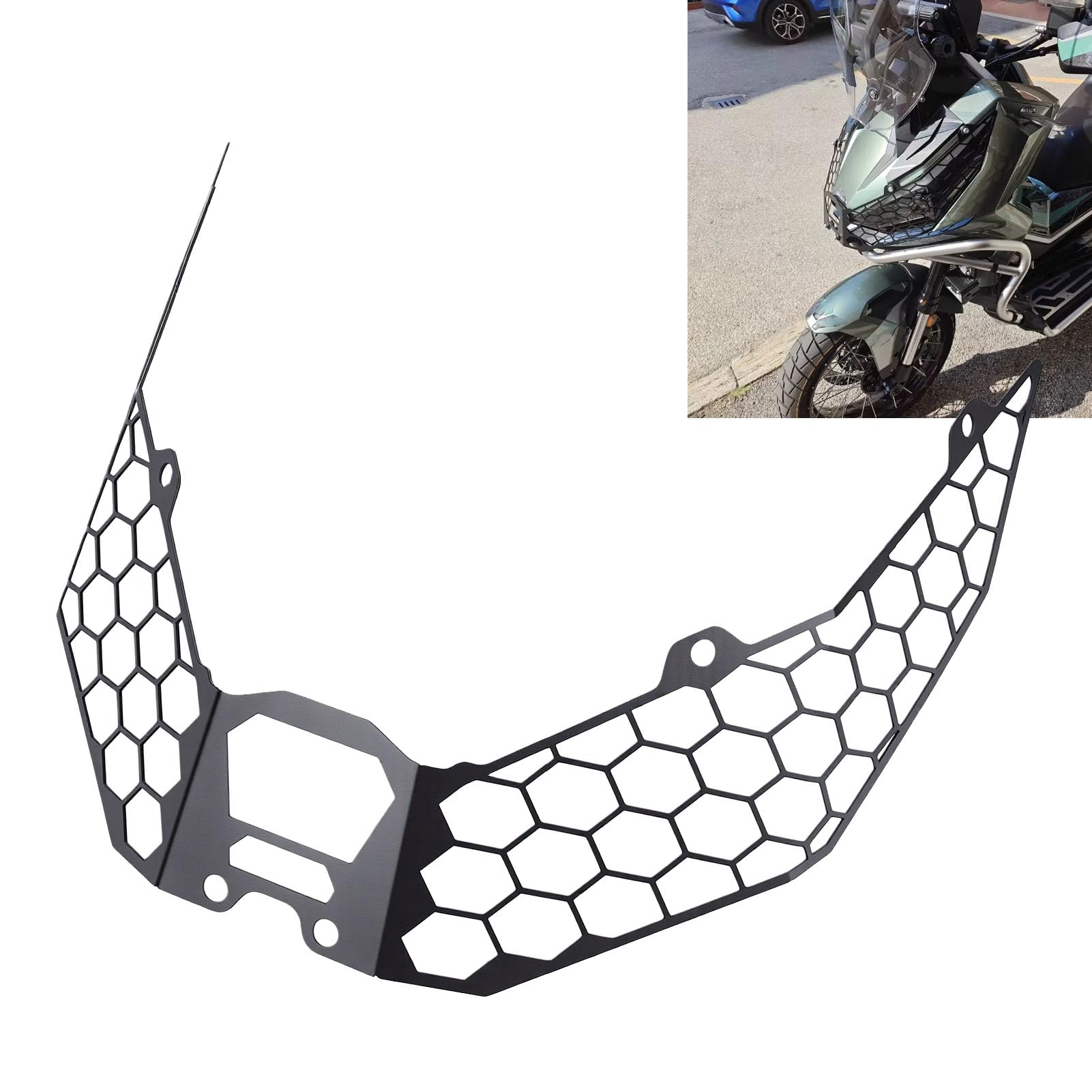 Yctze Osłona Reflektora Motocykla do Zontes 368G Metal