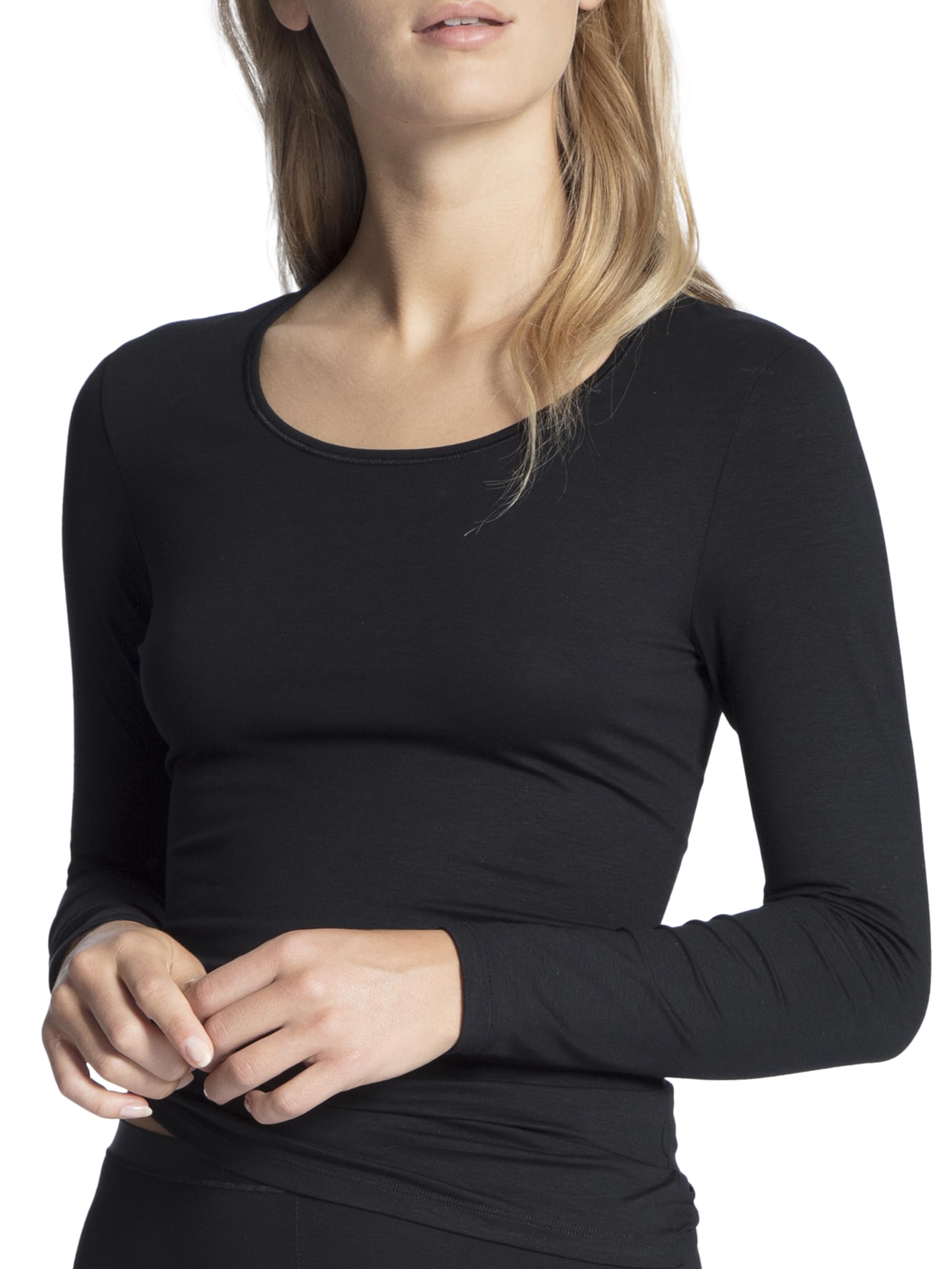 Calida Women's Natural Comfort Vest, Black (Schwarz 992), 14 (Manufacturer Size: Small)