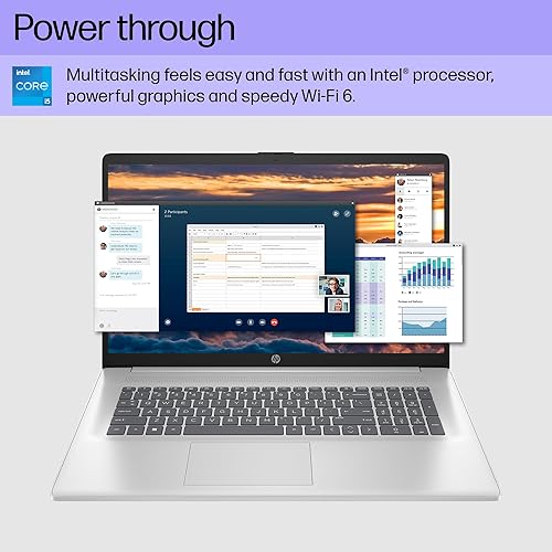 Miniatura 9 de HP Computadora portátil FHD de 17.3 pulgadas, Intel Core i5-1335U de 10 núcleos, 64 GB de RAM, SSD NVMe de 2 TB, teclado retroiluminado, WiFi 6,