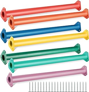 7 Colors 22 Inch Steel Monkey Bars Ladder Rungs Set for Backyards Playground and