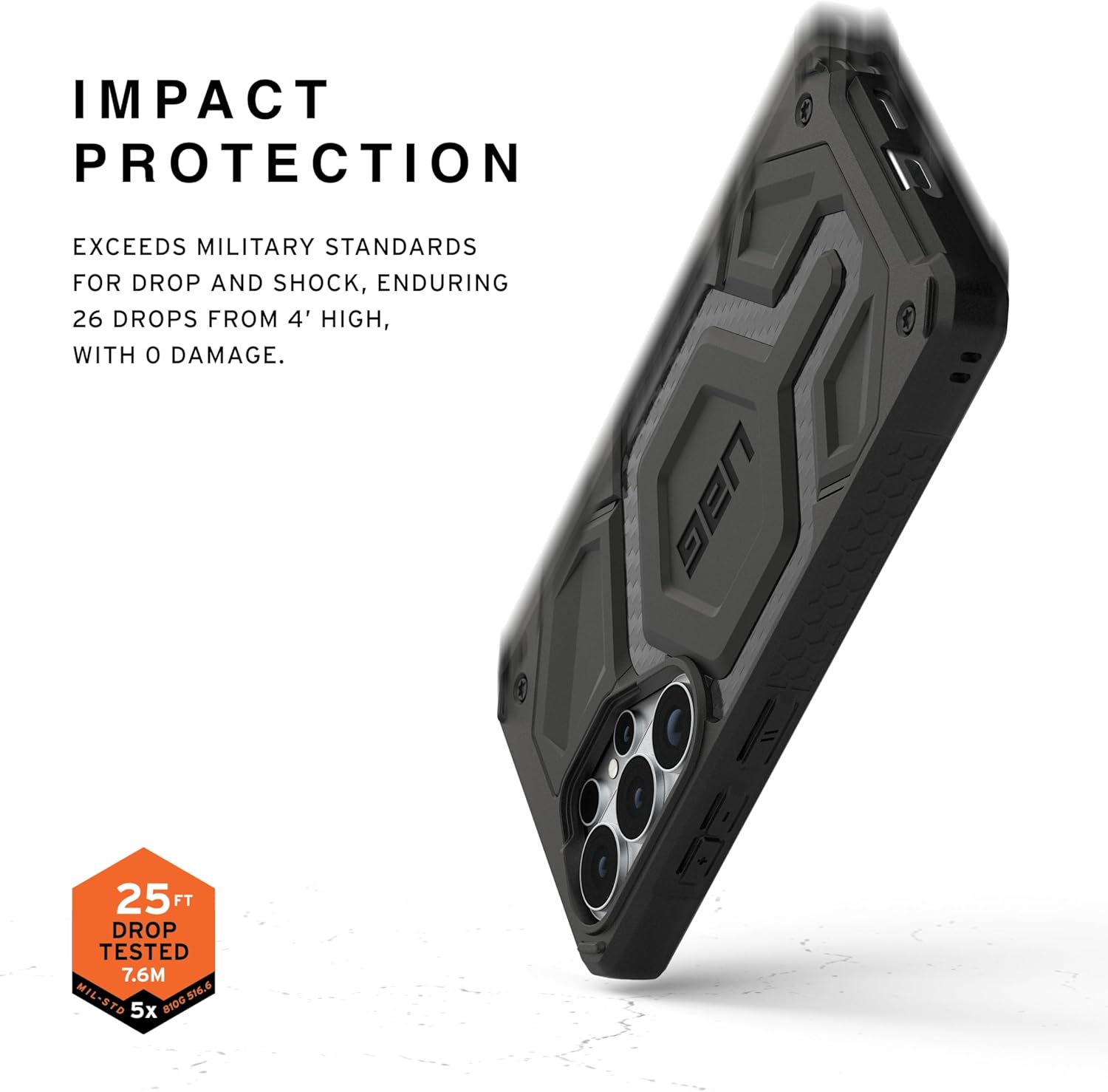 URBAN ARMOR GEAR UAG for Samsung Galaxy S26 Ultra Case 6.9" Monarch Pro - Magnetic Charging Compatible Rugged Military Drop Tested Protective Cover, Carbon Fiber