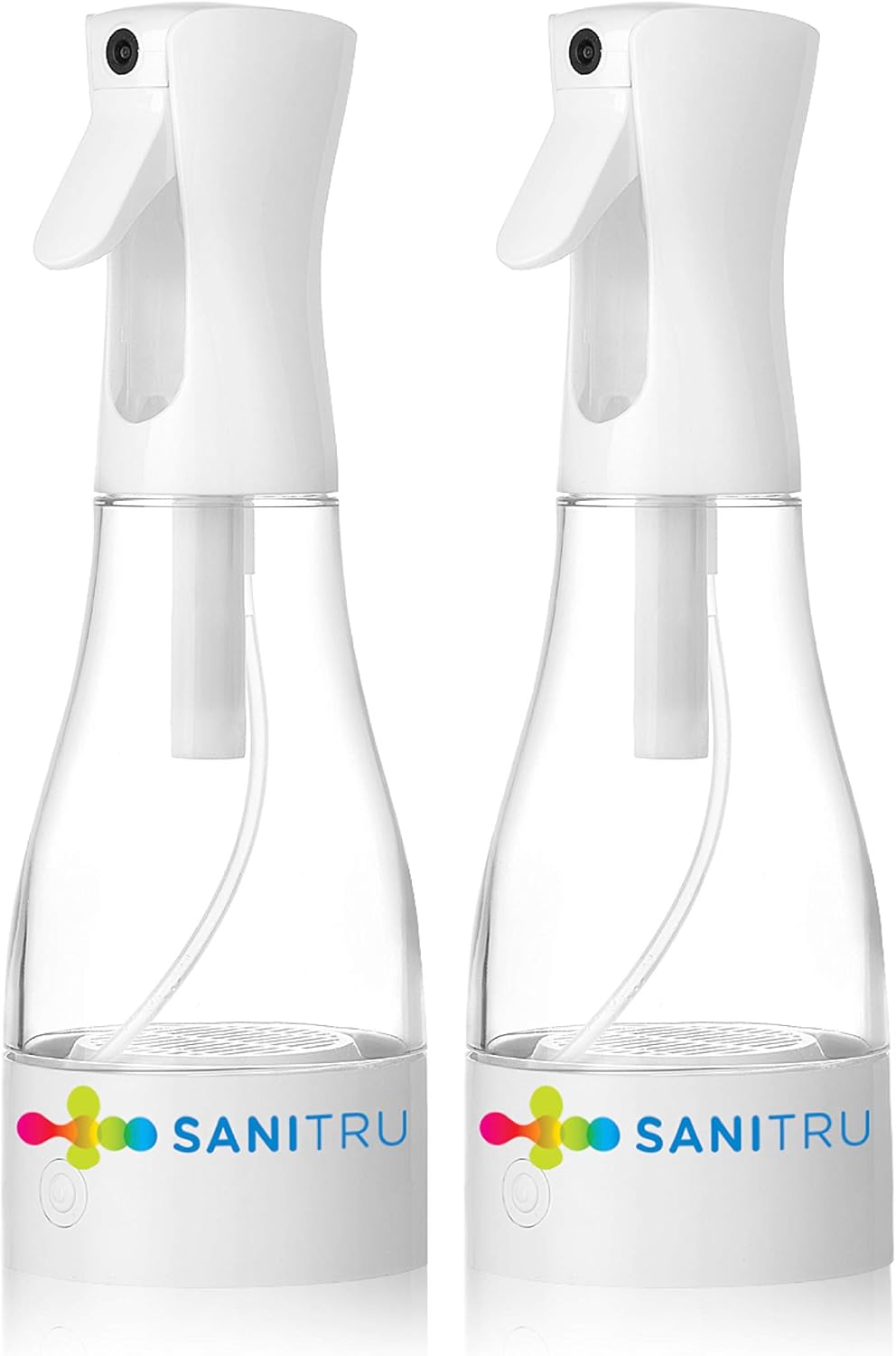 SANITRU Multi Surface Cleaning & Sanitizing System - Set of 2 | Uses Electricity to Convert Tap Water, Salt & Vinegar into an All Purpose Cleaner for your Home | Electrolyzed Aqua Generator