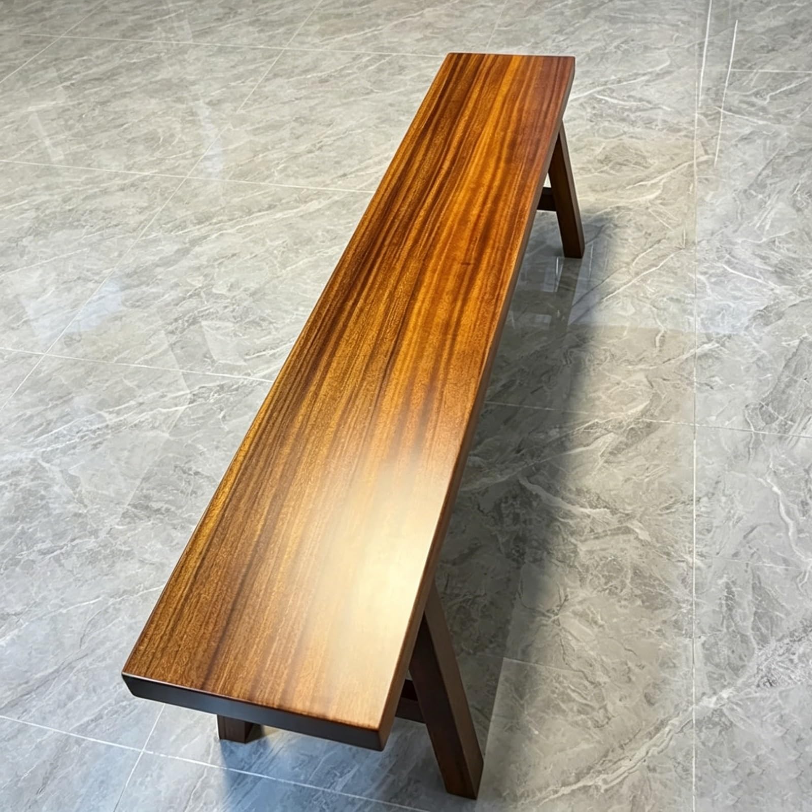 Solidna Drewniana Ławka Naturalna dla Salonu Jadalni Lub Patio Wytrzymała Bez Oparcia Nie Wymaga Montażu Idealna do Użytku Wewnętrznego i Zewnętrznego(100x30x45cm)