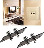 Vista 3 de eMagTech 4 unids RCA conector 2 vías RCA terminal panel de pared placa entrada Phono chasis socket AV conector audio hogar accesorios